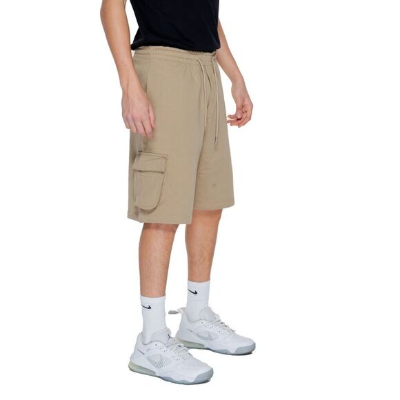 Pharmacy Industry Beige Cotton Bermuda Men's Shorts